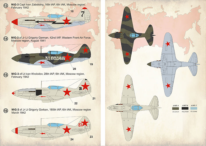 Print Scale 72283 1:72 Mikoyan MiG-3 Aces of WWII