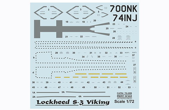 Print Scale 72289 1:72 Lockheed S-3A/S-3B Viking