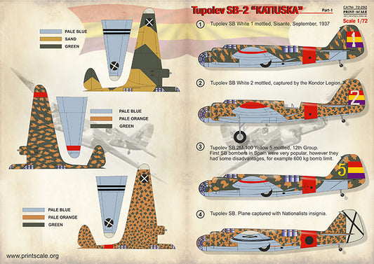 Print Scale 72292 1:72 Tupolev SB-2 Katiuska Part 1