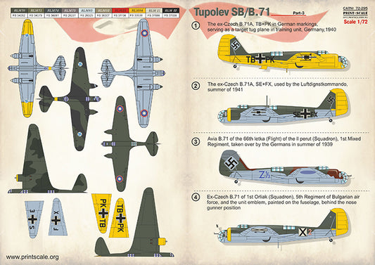 Print Scale 72295 1:72 Tupolev SB/B.71 Part 3