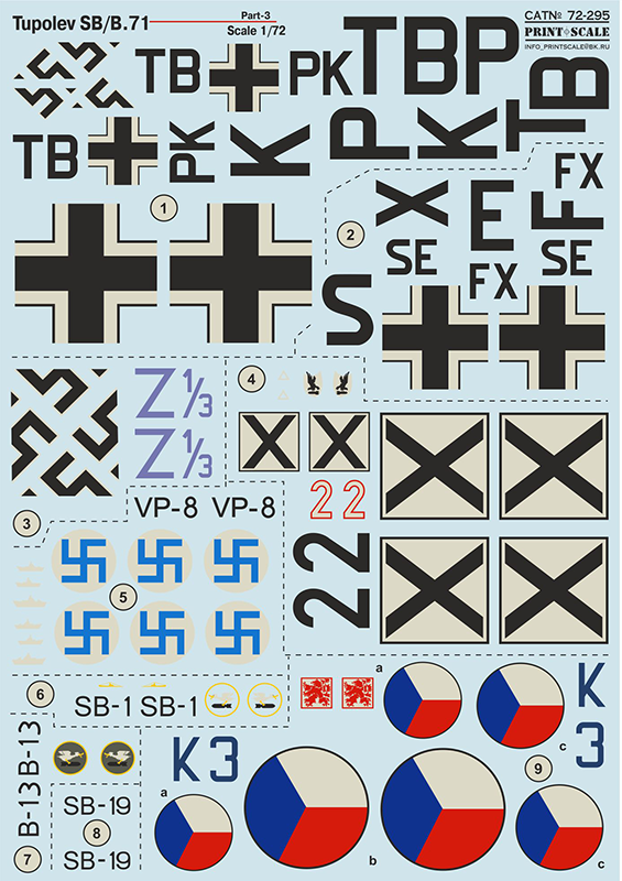 Print Scale 72295 1:72 Tupolev SB/B.71 Part 3