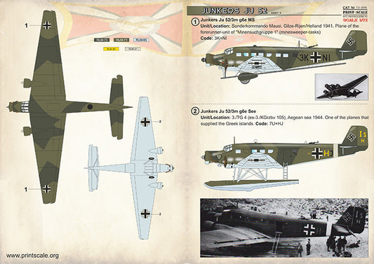 Print Scale 72299 1:72 Junkers Ju-52/3m Part 4