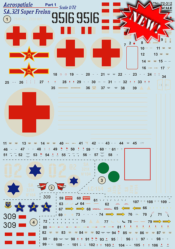 Print Scale 72312 1:72 Aerospatiale SA.321 Super Frelon Part 1