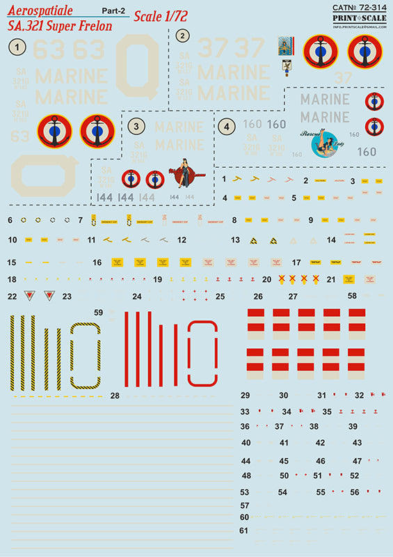 Print Scale 72314 1:72 Aerospatiale SA.321 Super Frelon Part 2