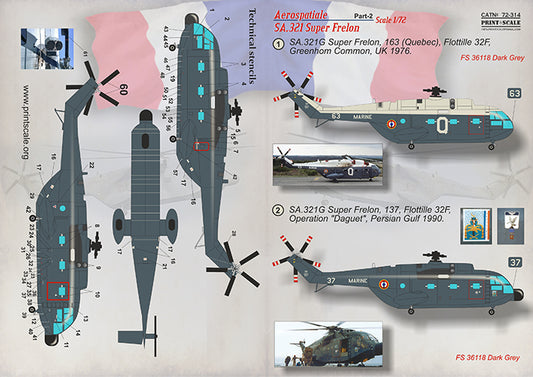 Print Scale 72314 1:72 Aerospatiale SA.321 Super Frelon Part 2