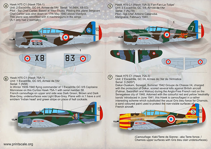 Print Scale 72315 1:72 Curtiss P-36 Hawk