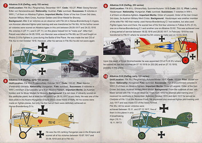 Print Scale 72316 1:72 Austro-Hungarian Aces of WWI Albatros-Fighters Part 1