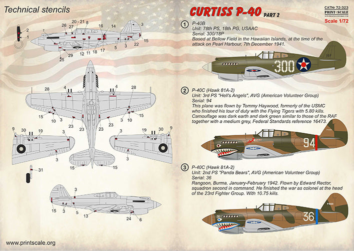 Print Scale 72323 1:72 Curtiss P-40 Part 2