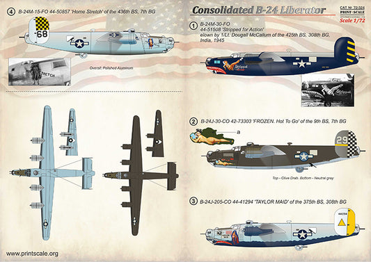 Print Scale 72324 1:72 Consolidated B-24 Liberator