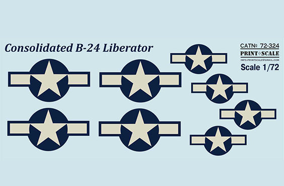 Print Scale 72324 1:72 Consolidated B-24 Liberator