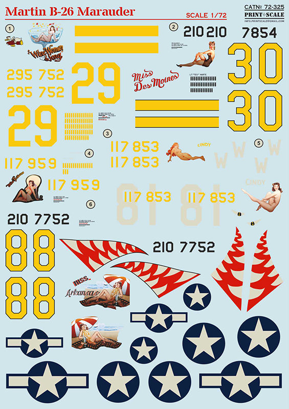 Print Scale 72325 1:72 Martin B-26 Marauder