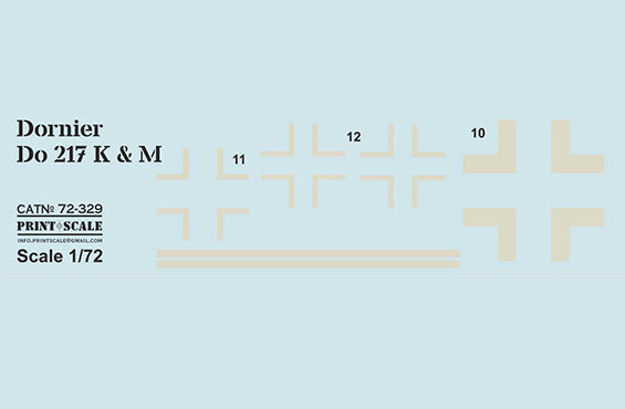 Print Scale 72329 1:72 Dornier Do-217K & Do-217M