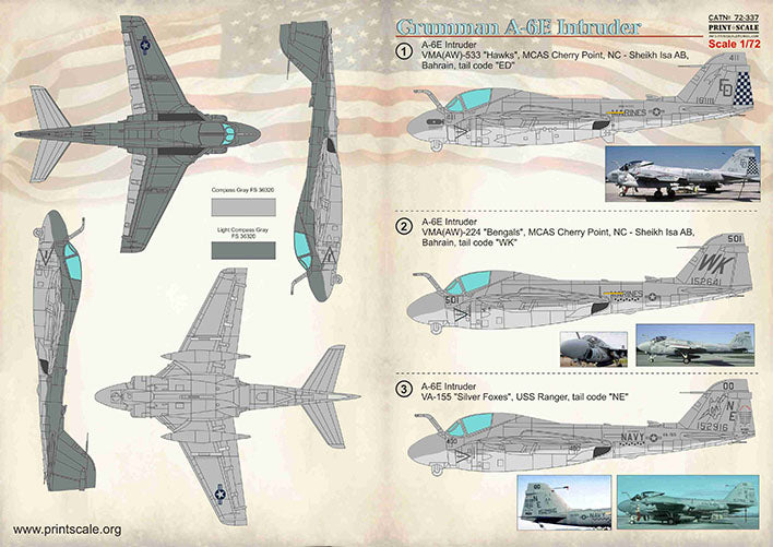 Print Scale 72337 1:72 Grumman A-6 Intruder