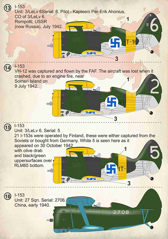 Print Scale 72338 1:72 Polikarpov I-153 'Chaika'