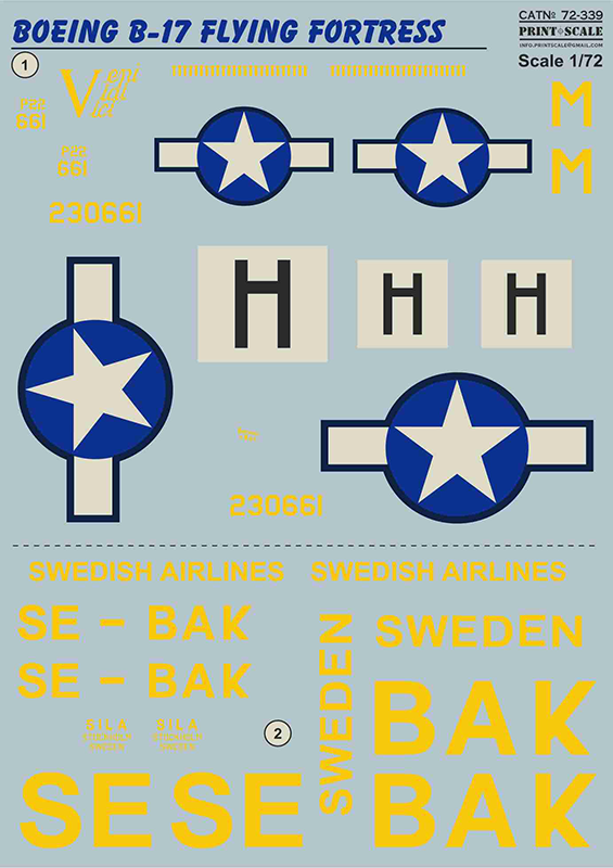 Print Scale 72339 1:72 Boeing B-17F Flying Fortress 'Veni. Vidi. Vici'