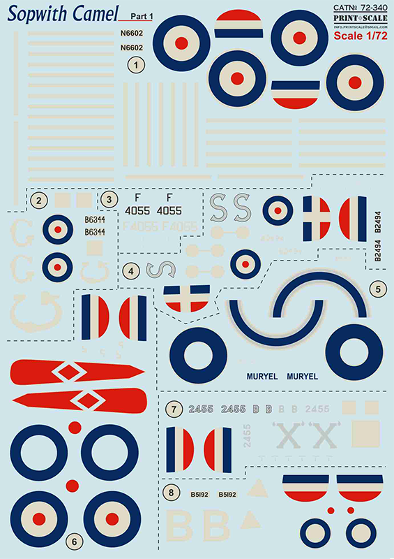 Print Scale 72340 1:72 Sopwith Camel Part 1