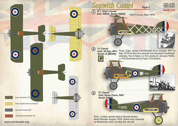 Print Scale 72340 1:72 Sopwith Camel Part 1