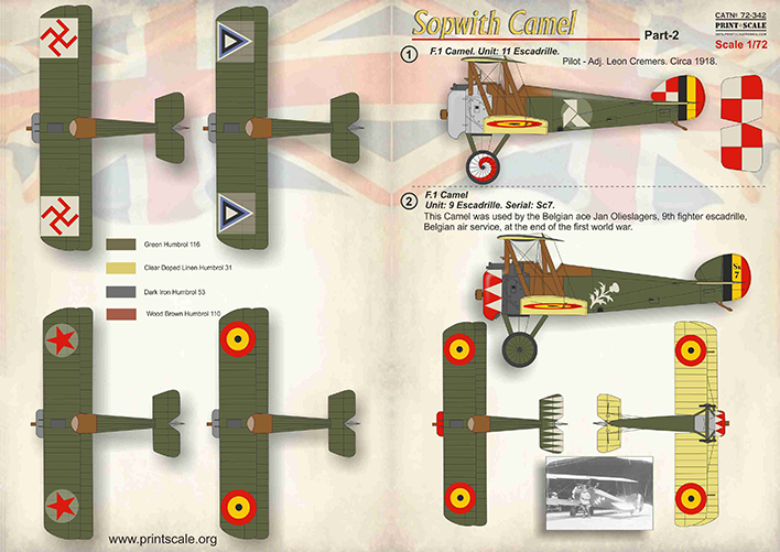 Print Scale 72342 1:72 Sopwith Camel Part 2