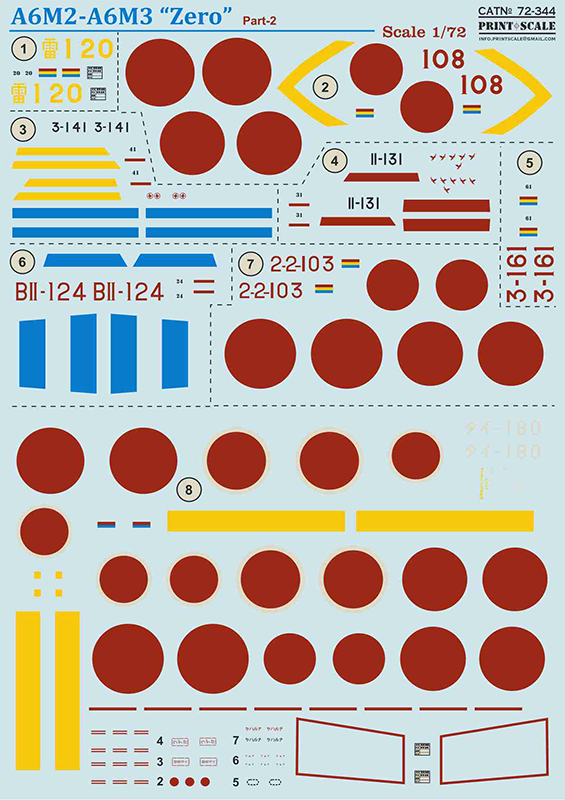 Print Scale 72344 1:72 Mitsubishi A6M2-A6M3 'Zero' Part 2