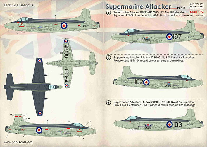 Print Scale 72346 1:72 Supermarine Attaker Part 2