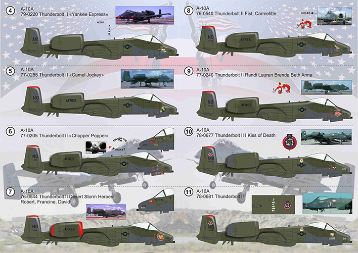 Print Scale 72347 1:72 Fairchild A-10 Thunderbolt II Desert Storm