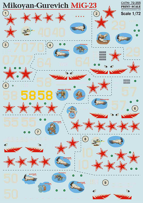 Print Scale 72355 1:72 Mikoyan-Gurevich MiG-23