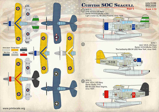 Print Scale 72356 1:72 Curtiss SOC Seagull Part 1