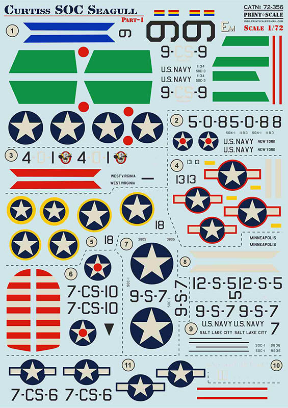 Print Scale 72356 1:72 Curtiss SOC Seagull Part 1