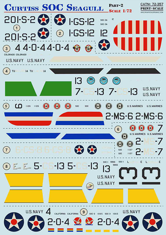 Print Scale 72357 1:72 Curtiss SOC Seagull Part 2