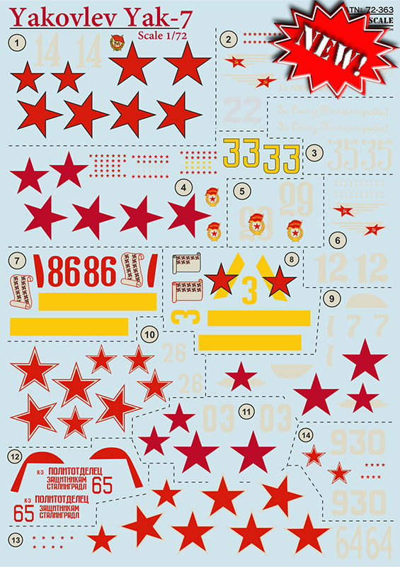 Print Scale 72363 1:72 Yakovlev Yak-7