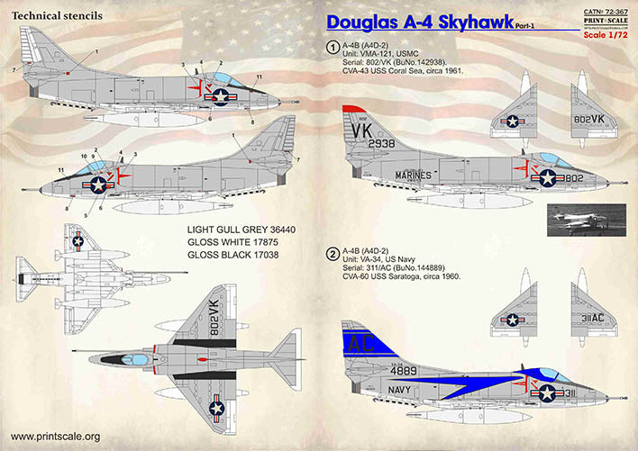 Print Scale 72367 1:72 Douglas A-4 Skyhawk Part 1