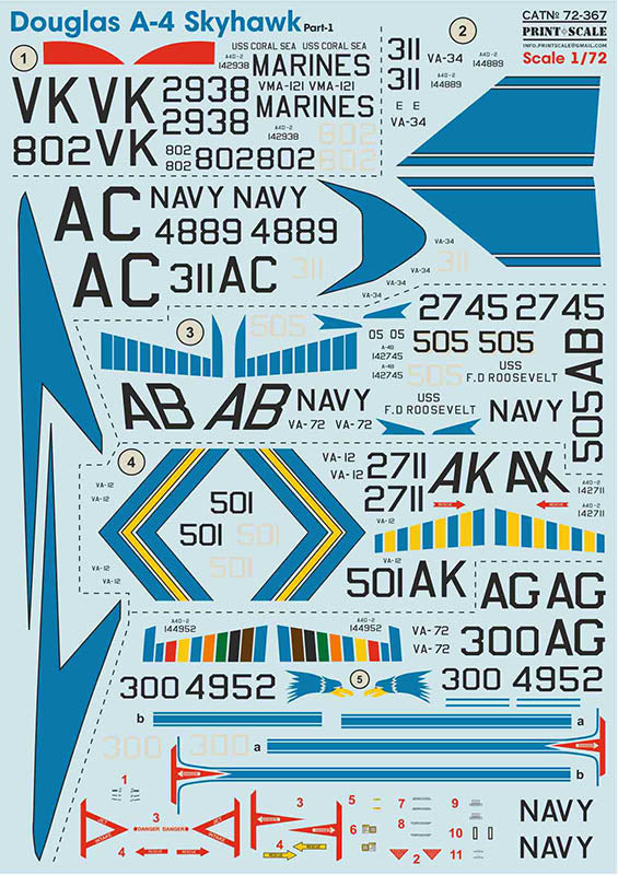 Print Scale 72367 1:72 Douglas A-4 Skyhawk Part 1