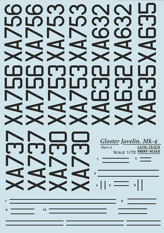 Print Scale 72374 1:72 Gloster Javelin Mk.4 Part 3