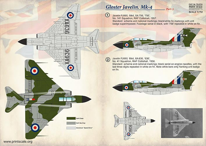 Print Scale 72374 1:72 Gloster Javelin Mk.4 Part 3