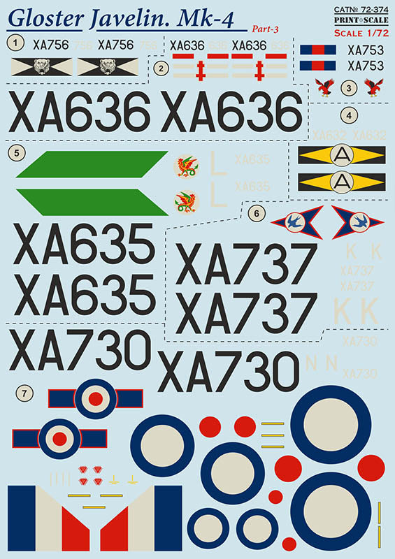 Print Scale 72374 1:72 Gloster Javelin Mk.4 Part 3