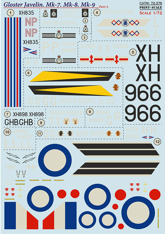 Print Scale 72376 1:72 Gloster Javelin Mk.7, Mk.8 & Mk.9 Part 5