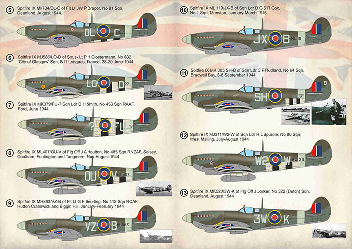 Print Scale 72382 1:72 Supermarine Spitfire Aces of Northwest Europe 1944-45