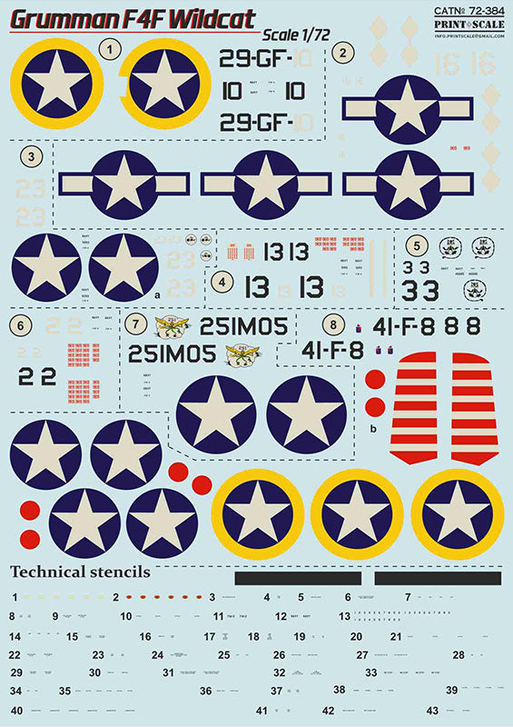 Print Scale 72384 1:72 Grumman F4F Wildcat