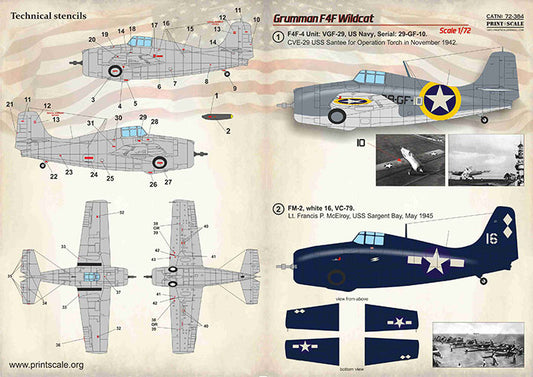 Print Scale 72384 1:72 Grumman F4F Wildcat