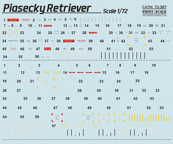 Print Scale 72387 1:72 Piasecki Retriever