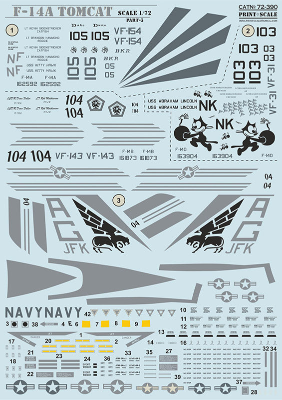 Print Scale 72390 1:72 Grumman F-14A Tomcat Part 3