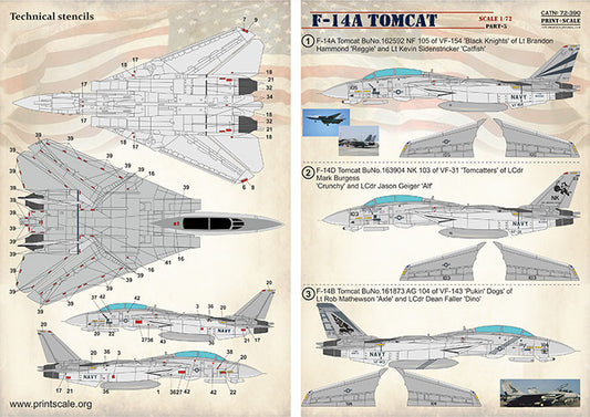 Print Scale 72390 1:72 Grumman F-14A Tomcat Part 3