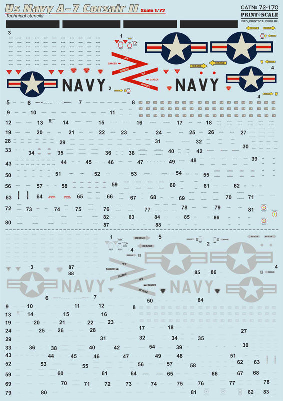 Print Scale 72392 1:72 Vought A-7 Corsair II Part 3