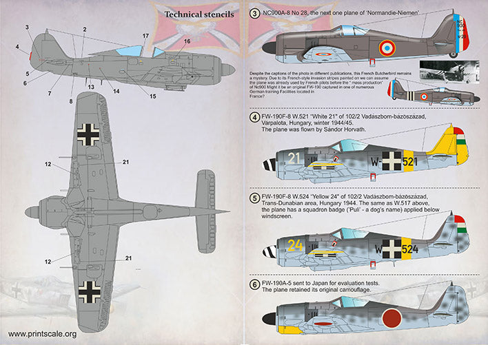 Print Scale 72393 1:72 Focke-Wulf Fw-190 in Foreign Service