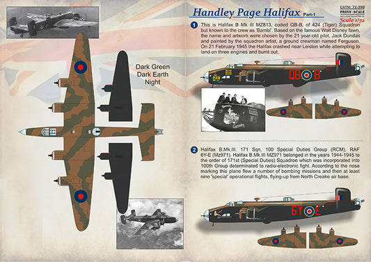 Print Scale 72398 1:72 Handley-Page Halifax Part 1