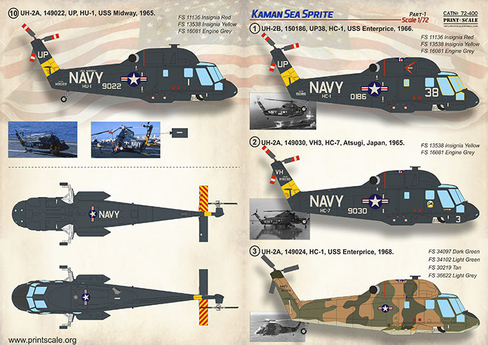 Print Scale 72400 1:72 Kaman Sea Sprite Part 1