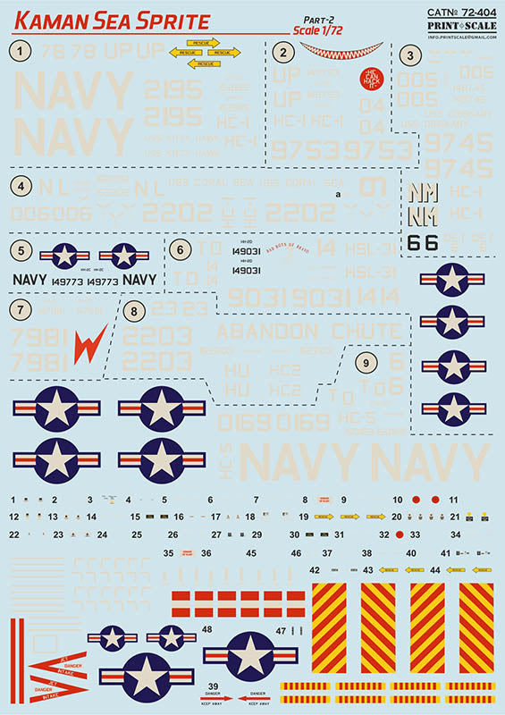 Print Scale 72404 1:72 Kaman Sea Sprite Part 2