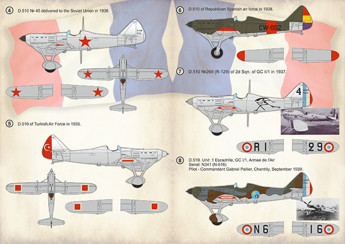 Print Scale 72409 1:72 Dewoitine D.510 Part 2