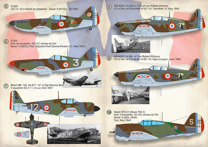 Print Scale 72413 1:72 Battle of France 1940 French Aces