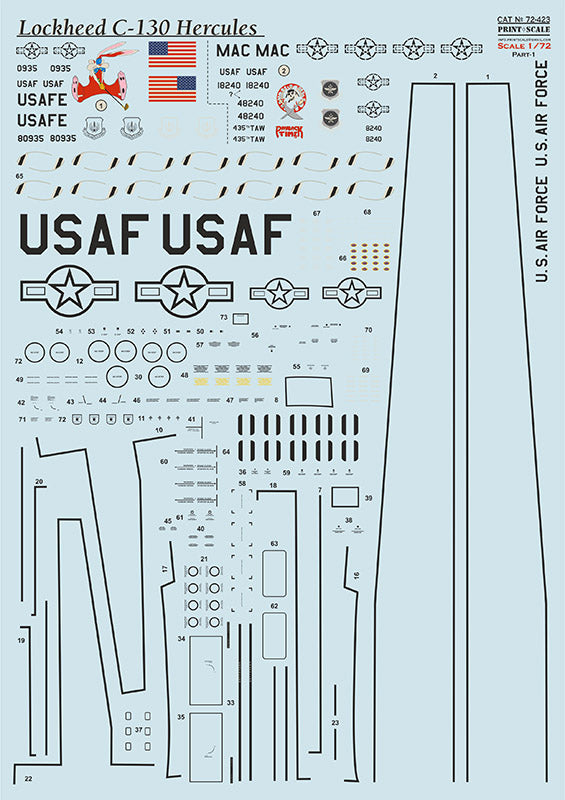 Print Scale 72423 1:72 Lockheed C-130 Hercules Part 1